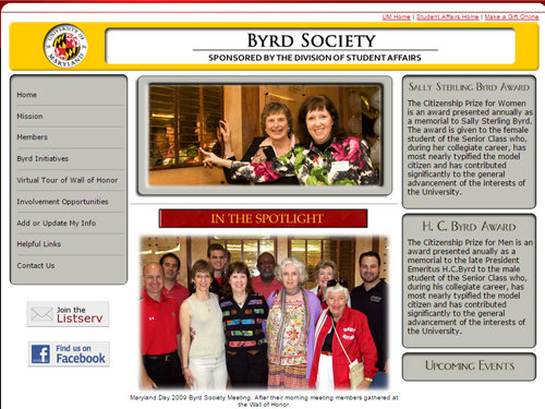 University of Maryland - Byrd Society